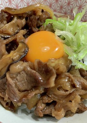 ちゃちゃっと！きのこ入り牛丼♪-レシピのメイン写真