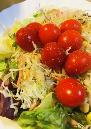 市販サラダ活用●プチトマトたっぷりサラダ-レシピのメイン写真