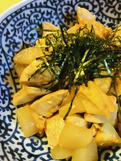 鶏肉のおでん風からし炒め-レシピのメイン写真
