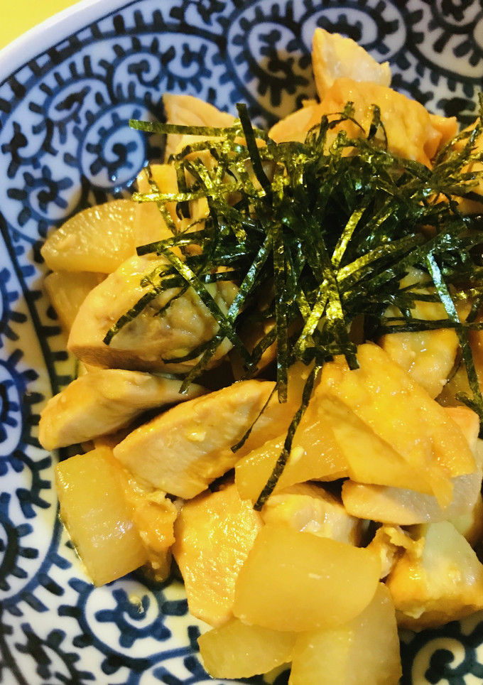 鶏肉のおでん風からし炒め-レシピのメイン写真