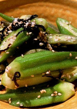Okra Shio Kombu-レシピのメイン写真