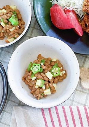 善玉菌バクダン!納豆おくらチーズ-レシピのメイン写真