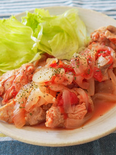 レンジで簡単♪チキンの塩こうじトマト煮-レシピのメイン写真