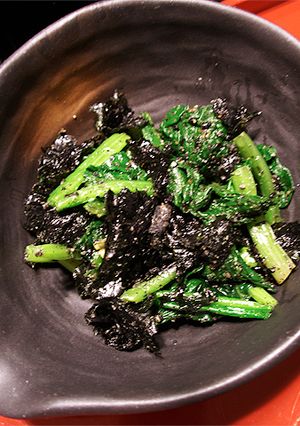 ホウレン草と韓国海苔の胡麻油和え-レシピのメイン写真