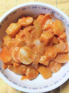 レンジじゃが芋ウインナーのオーロラソース-レシピのメイン写真