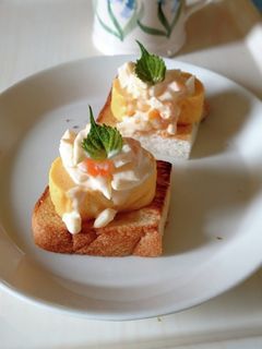 卵焼きとタルタルソースのオープンサンド-レシピのメイン写真