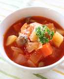 子ども喜ぶ！野菜いっぱいミネストローネ