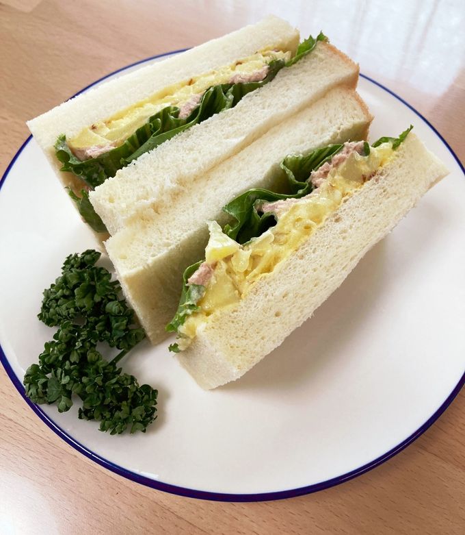 ツナとポテサラのサンドイッチ by みょんとも 【クックパッド