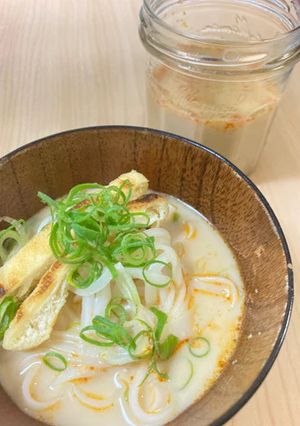 暑い夏は手軽に素麺!豆乳坦々つゆ-レシピのメイン写真