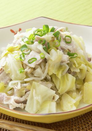 レンジで♪豚バラとキャベツの塩こうじ蒸し-レシピのメイン写真