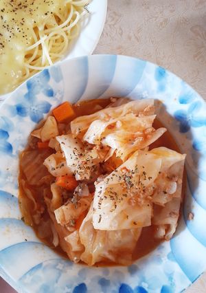 簡単★巻かないし重ねないロールキャベツ-レシピのメイン写真