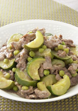 レンジで♪牛肉とズッキーニのクミン蒸し-レシピのメイン写真