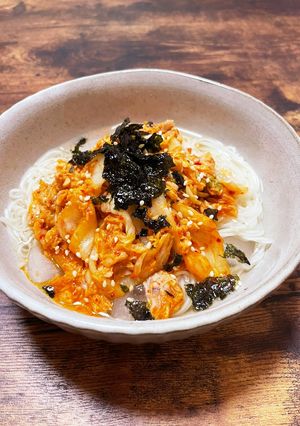 包丁いらずでメイン級！旨辛そうめん-レシピのメイン写真