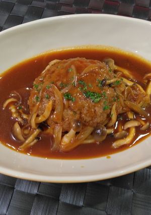 【美人レシピ】煮込みハンバーグ-レシピのメイン写真