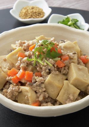 レンジで♪高野豆腐のそぼろ煮-レシピのメイン写真