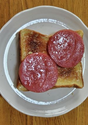 ハムで惣菜食パン-レシピのメイン写真
