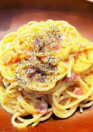【メモ】ワンパンカルボナーラ-レシピのメイン写真