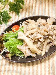 豚肉ときのこのニンニク醤油炒め-レシピのメイン写真