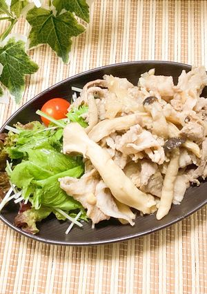 豚肉ときのこのニンニク醤油炒め-レシピのメイン写真