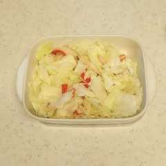 キャベツとカニカマのレンジ蒸し-レシピのメイン写真
