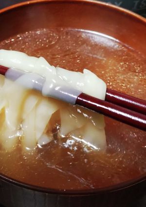 螺旋状ワンタン麺？岐阜丸デブ的-レシピのメイン写真