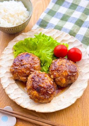 厚揚げでかさまし◎和風バターハンバーグ-レシピのメイン写真