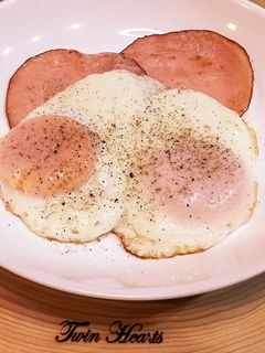 濃厚卵白のプリップリッ ハムエッグ-レシピのメイン写真