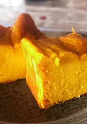 ミキサーで!かぼちゃの簡単チーズケーキ-レシピのメイン写真