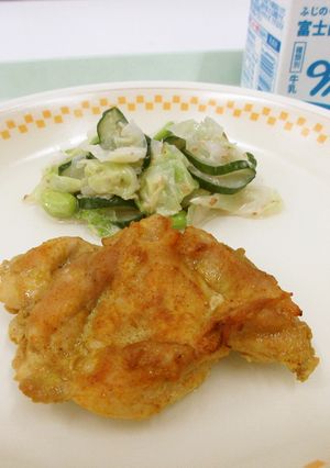【学校給食】チキンのカレー焼き-レシピのメイン写真