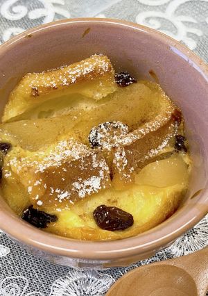 桃のパンプディング-レシピのメイン写真