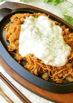 焼きそば麺とご飯で☆ナポめし☆-レシピのメイン写真