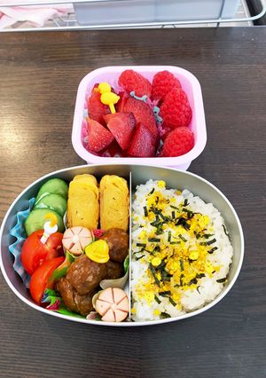 ミートボール弁当☆幼稚園用☆年少-レシピのメイン写真