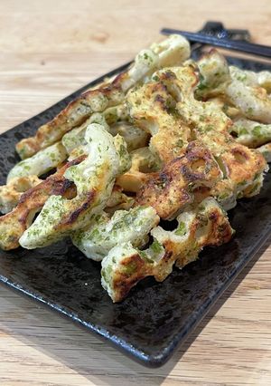 カリカリ＊蓮根の磯部フライ-レシピのメイン写真