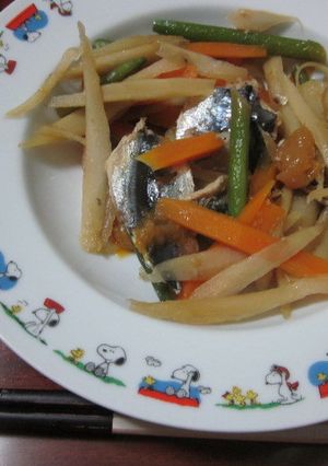 いわしと根菜の梅煮-レシピのメイン写真
