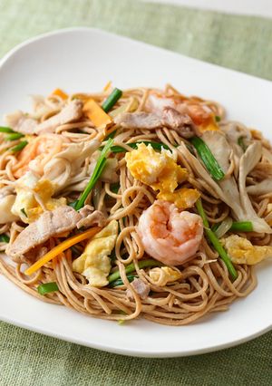 大豆麺でボリューム満点スタミナチャンプル-レシピのメイン写真