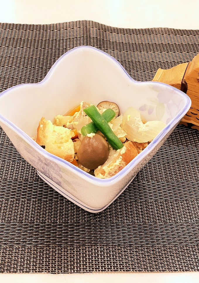 【大崎市】あぶらふと野菜のたまごとじ-レシピのメイン写真