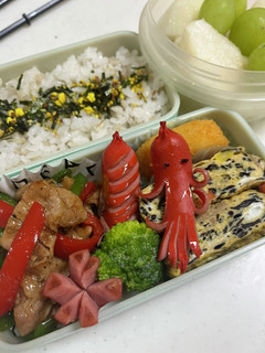 タコさん星人 女子校生弁当-レシピのメイン写真