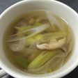 しいたけと長ネギの中華スープ