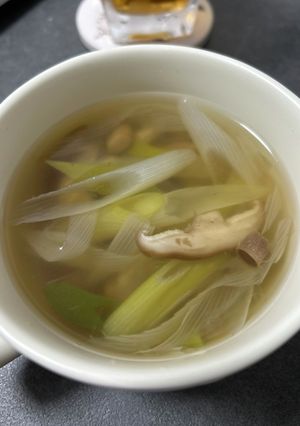 しいたけと長ネギの中華スープ-レシピのメイン写真