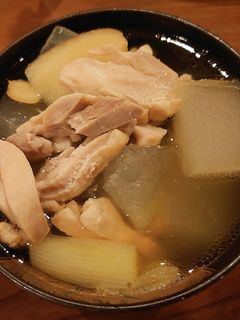 冬瓜の処理と基本の調理冬瓜鶏スープ-レシピのメイン写真