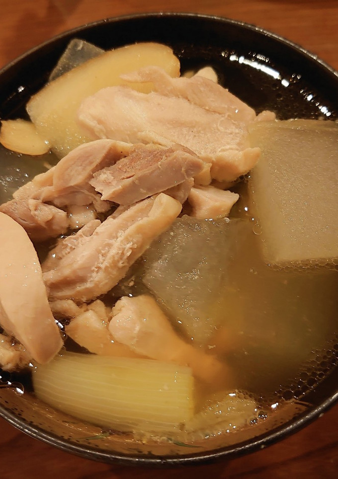 冬瓜の処理と基本の調理冬瓜鶏スープ-レシピのメイン写真