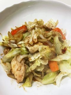 鶏胸肉とキャベツの塩炒め-レシピのメイン写真