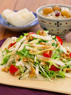 梨のシャキシャキ胡麻ドレサラダ-レシピのメイン写真