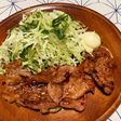 豚ロースにんにく焼き