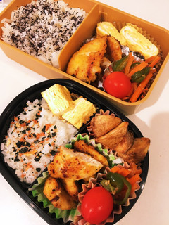 娘、夫弁当 23/9/7-レシピのメイン写真