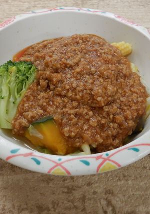 炒め野菜のミートソースかけ-レシピのメイン写真
