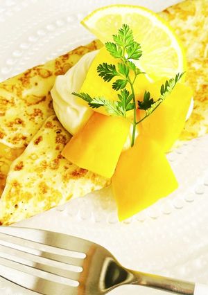マンゴーとチーズクリームのクレープ-レシピのメイン写真