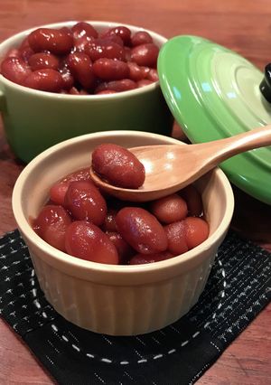 懐かしの味*圧力鍋で金時豆の甘煮-レシピのメイン写真