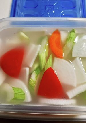 夏の覚書☆米のとぎ汁で作る簡単水キムチ-レシピのメイン写真