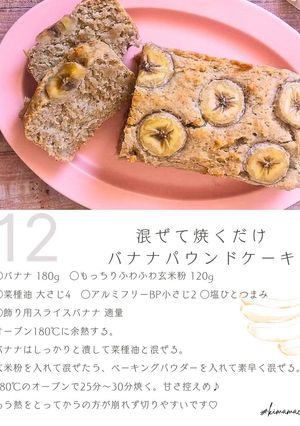 混ぜて焼くだけバナナパウンドケーキ-レシピのメイン写真
